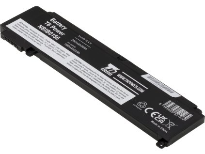 Baterie T6 Power Lenovo ThinkPad T460s, T470s, 2065mAh, 24Wh, 3cell, Li-Pol