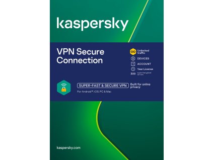 ESD Kaspersky VPN Secure Connection 5x 1 uživatel 1 rok