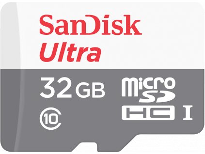 SanDisk MicroSDHC karta 32GB Ultra (100MB/s, Class 10, Android) + adaptér