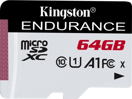 Kingston MicroSDXC karta 64GB microSD XC High Endurance, 95R Class 10 UHS-I U1