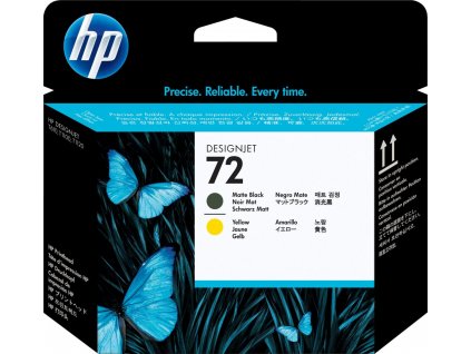 HP 72 Black matte + Yellow DJ Printhead, C9384A