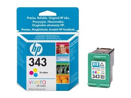HP 343 Tri-color Ink Cart, 7ml, C8766EE (330 pages)
