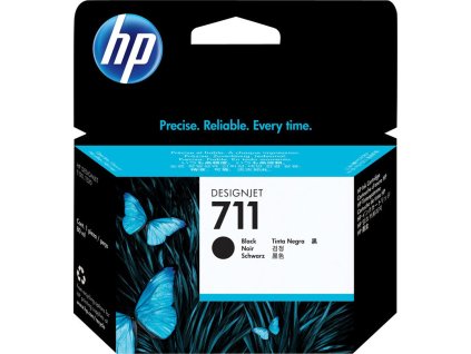 HP 711 Black DJ Ink Cart, 80 ml, CZ133A