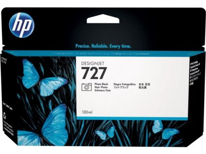 HP 727 Black Photo Ink Cart, 130 ml, B3P23A