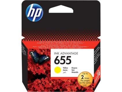 HP 655 Yellow Ink Cart, CZ112AE (600 pages)