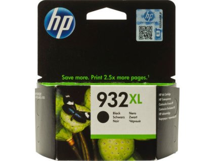 HP 932XL Black Ink Cart, 22,5 ml, CN053AE (1,000 pages)
