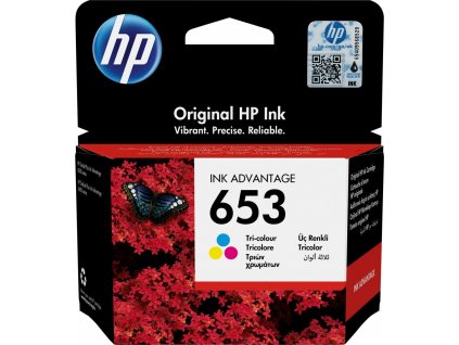 HP 653 Tri-color Original Ink Advantage Cartridge (200 pages)