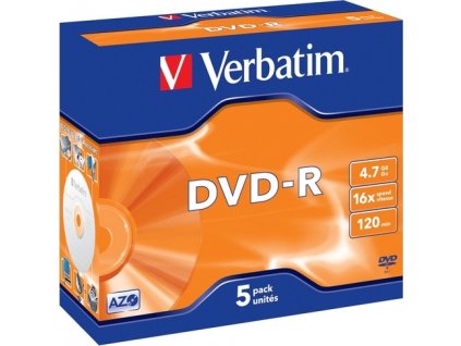 VERBATIM DVD-R (5-pack)Jewel/16x/4.7GB