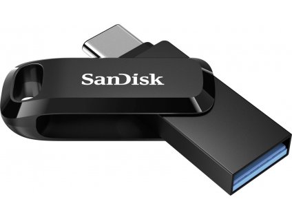 SanDisk Flash Disk 256GB Ultra Dual Drive Go, USB-C 3.2, Černá