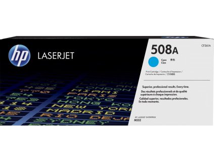 HP 508A Cyan LJ Toner Cartridge, CF361A (5,000 pages)