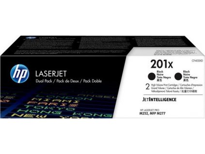 HP 201X 2-pack High Yield Black Original LaserJet Toner Cartridges (CF400XD)