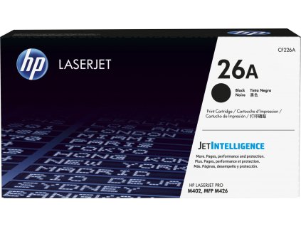 HP 26A Black LJ Toner Cart, CF226A (3,100 pages)