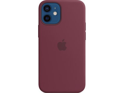 iPhone 12 mini Silicone Case with MagSafe Plum/SK