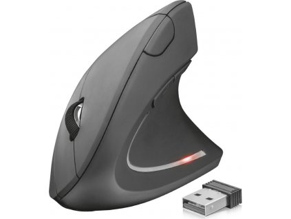 TRUST Myš Verto wireless ergonomic mouse USB, black (černá)