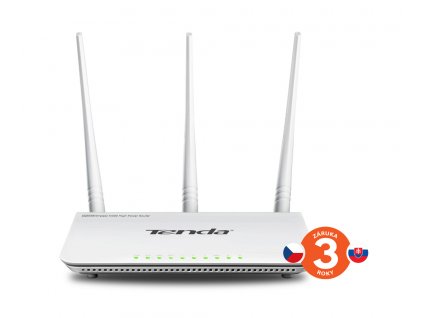 Tenda F303 (F3) Wireless-N Router 802.11b/g/n,300Mbps, 1xWAN, 3xLAN, 3xFix. Ant. 5dBi