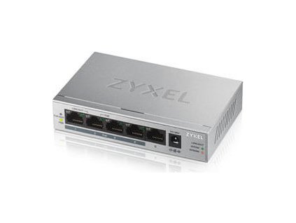 Zyxel GS1005HP 5-port Desktop Gigabit PoE Switch, 4x PoE+ GbE, PoE 60W