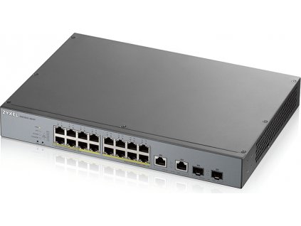 Zyxel GS1350-18HP 18 Port smart managed CCTV PoE switch, long range, 250W, 16x GbE, 2x combo RJ45/SFP