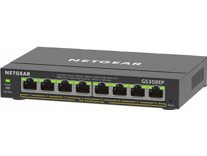 NETGEAR 8PT GE Plus Switch W/POE+