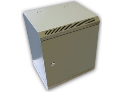Datacom 10" rack, 9U/280mm, plechové dvere, šedý