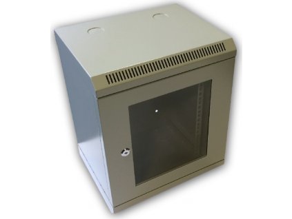 Datacom 10" Rack, 9U/280mm, sklenené dvere, šedý