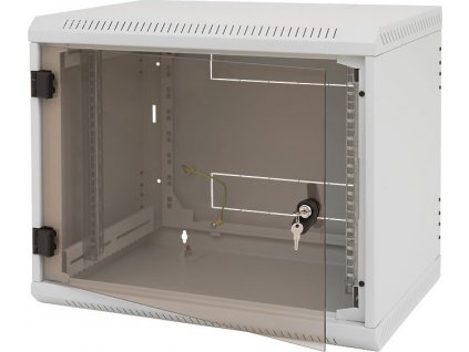 Triton 19" Rack, 4U/400mm, sklenené dvere, šedý