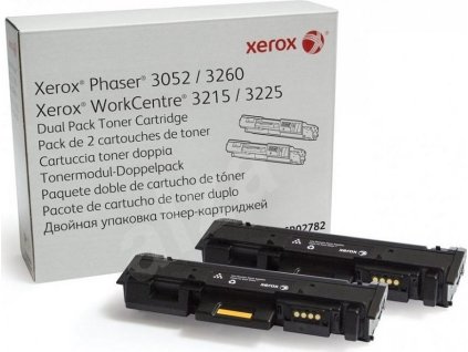 Xerox toner pro Phaser 3052, 3260, WorkCentre 3215, 3225 Dual Pack 3K Toner Cartridge (6000str, black)