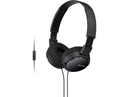 SONY stereo sluchátka MDR-ZX110AP, černá