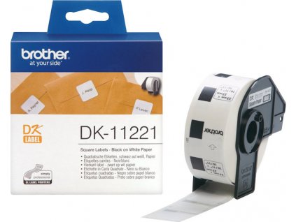 BROTHER DK-11221 (papírové / čtvercové, 23x23mm - 1000 ks)