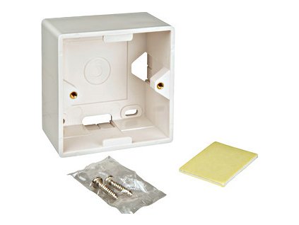 Box na omítku pro zásuvky HSED0xUWxS, HSEDx2UWxF, RAL 9010