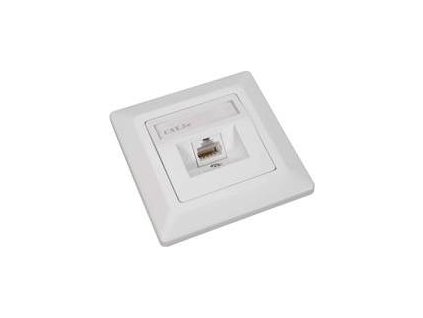 Zásuvka Solarix CAT5E UTP 1 x RJ45 pod omítku bílá