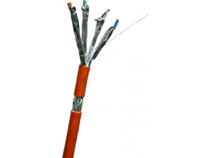 DATACOM S/FTP drát CAT7  LSOH  500m cívka oranžový