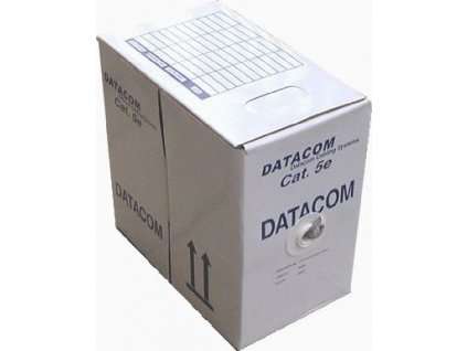 DATACOM kabel licna C5E UTP PVC 305m box šedý