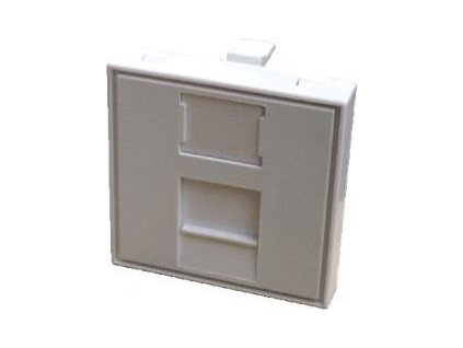 DATACOM Modul 45x45mm do parapetní lišty s clonkou bílý