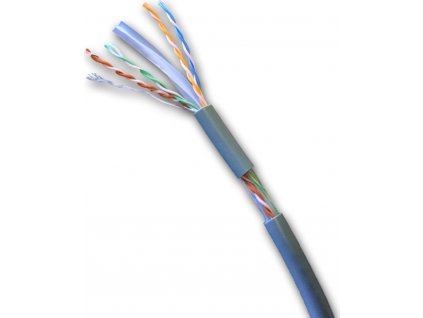 DATACOM UTP flex,Cat6 PVC,šedý,100m,lanko