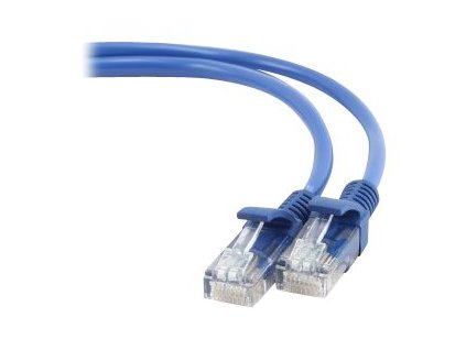Patch kabel cat5e UTP, 1,5m, modrý