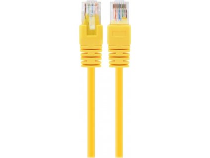 Patch kabel cat5e UTP 1m - žlutý