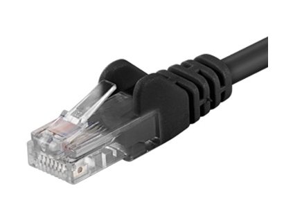 Patch kabel UTP RJ45-RJ45 CAT6 0.5m černá