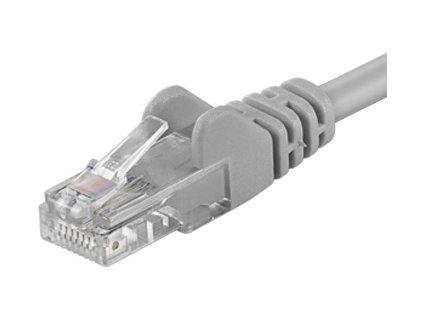 Patch kabel UTP RJ45-RJ45 level 5e 1,5m šedá