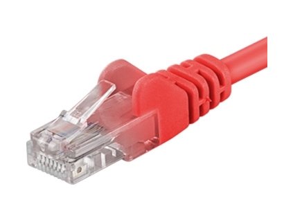 Patch kabel UTP RJ45-RJ45 level 5e 1m červená