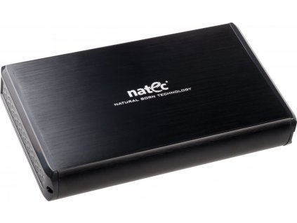Externí box pro HDD 3,5" USB 3.0 Natec Rhino, černý,  včetně napájecího adaptéru