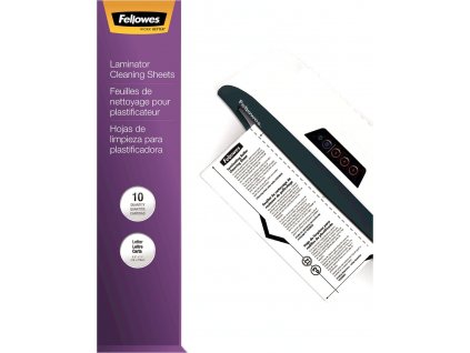 FELLOWES čistící listy pro laminátory/ formát A4/ 10 pack