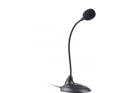 C-TECH stolní mikrofon MIC-04E, 3,5" stereo jack, 1,5m