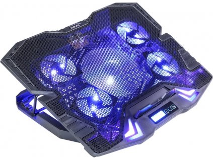 EVOLVEO Ania 5, chladicí podstavec pro notebook, modré podsvícení