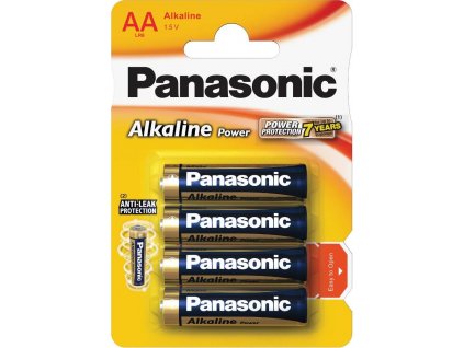 PANASONIC Alkalické baterie Alkaline Power LR6APB/4BP AA 1,5V (Blistr 4ks)