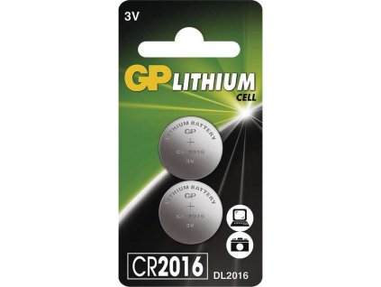 GP CR2016 Lithiová knoflíková baterie (2ks)