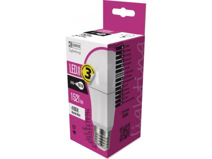 EMOS LED ŽÁROVKA CLASSIC A60 14W(100W) 1521lm E27 NW