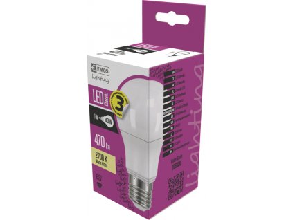 EMOS LED ŽÁROVKA CLASSIC A60 6W(40W) 470lm E27 WW