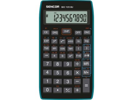 Sencor kalkulačka  SEC 105 BU - školní, 10místná, 56 vědeckých funkcí
