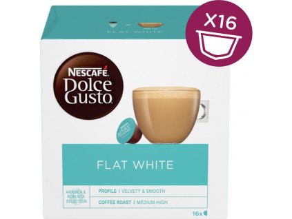 NESCAFÉ Dolce Gusto® Flat White kávové kapsle 16 ks