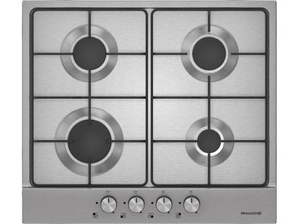 Philco PGI 6402 varná deska, plynová, 4 plotýnky, automatické zapalování, smaltová mřížka, termo pojistka, nerez